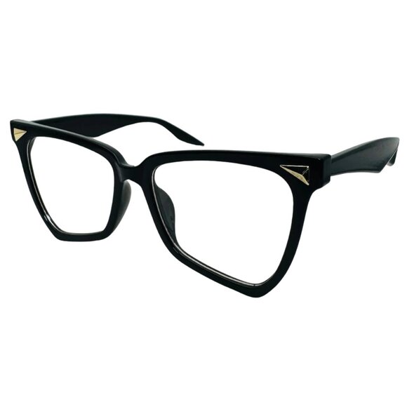 6181 | Black Clear Lens Cateye Blue Light Blocking Glasses - Picture 2 of 5